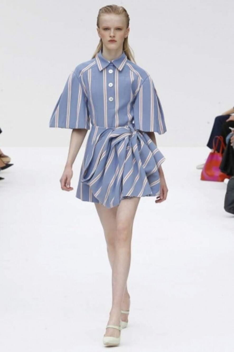 Carolina Herrera Stripe Mini Skirt Spring 2020 Womens 14